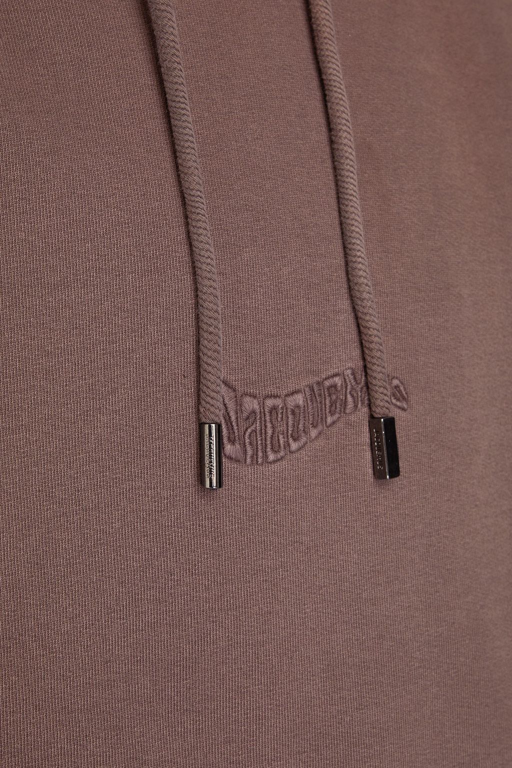 JACQUEMUS Embroidered cotton-fleece hoodie