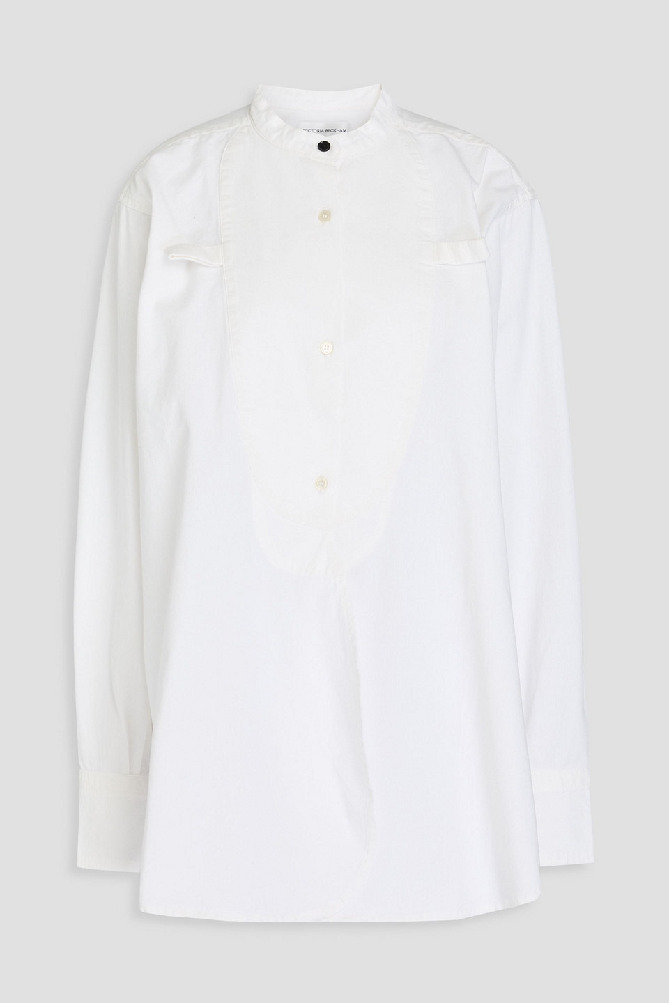 victoria beckham - cotton-poplin shirt - white - uk 6