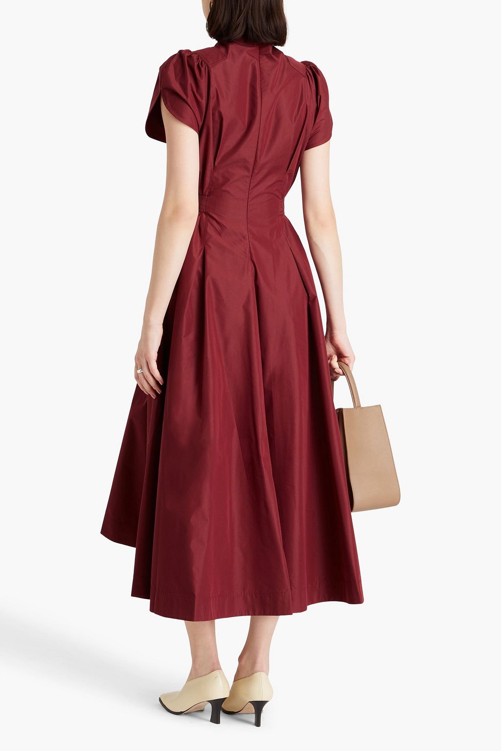 3.1 PHILLIP LIM Pleated cotton-blend poplin midi dress