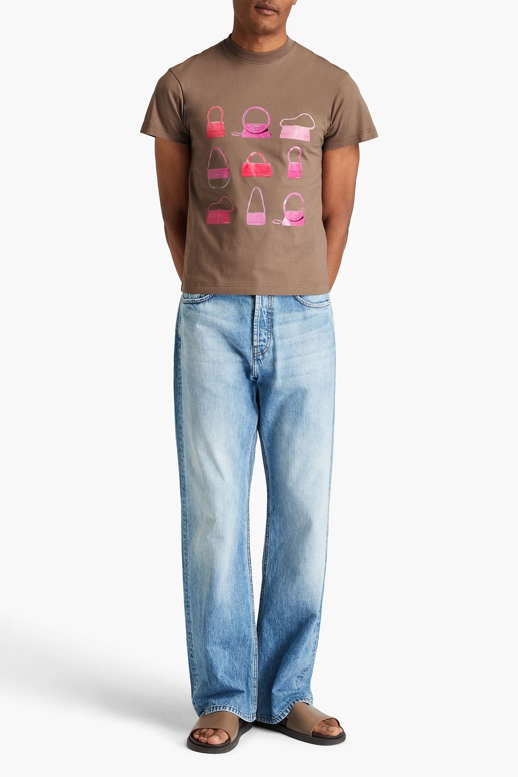 JACQUEMUS Printed cotton-jersey T-shirt