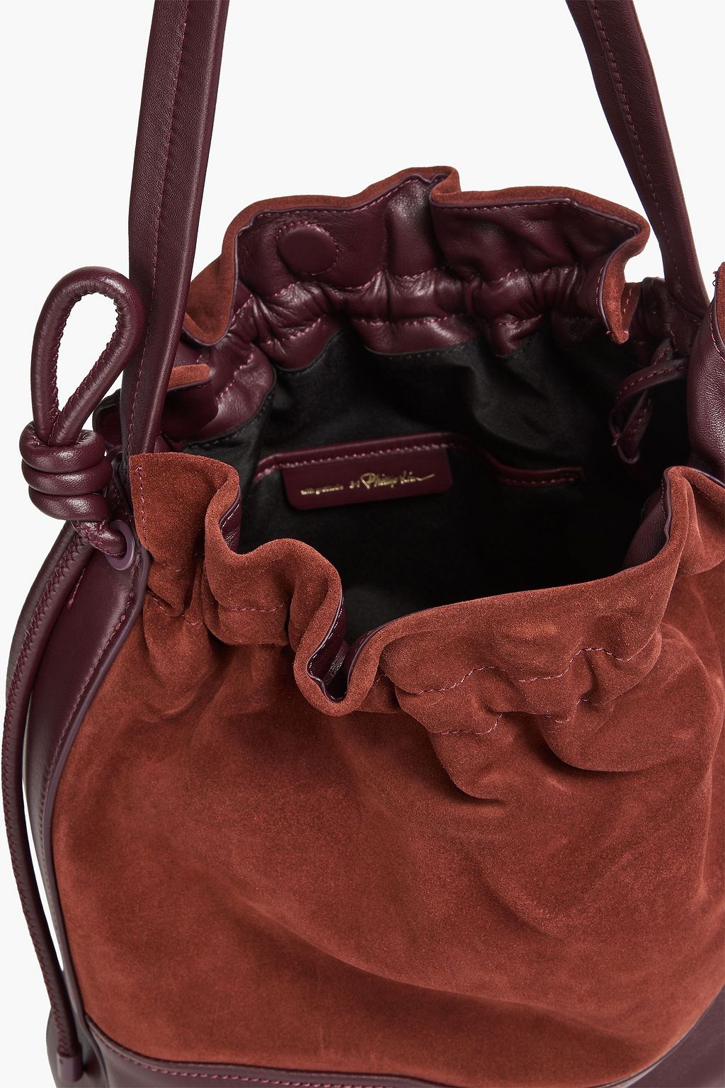 3.1 PHILLIP LIM حقيبة توت أوريجامي من الجلد والشمواه