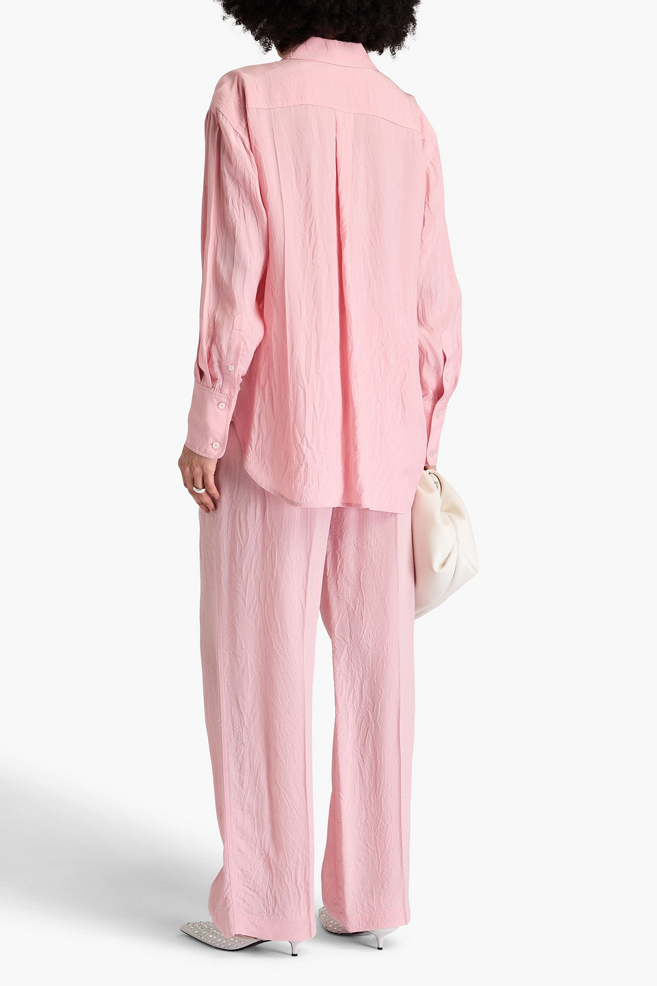 VICTORIA BECKHAM CRINKLED TWILL SHIRT