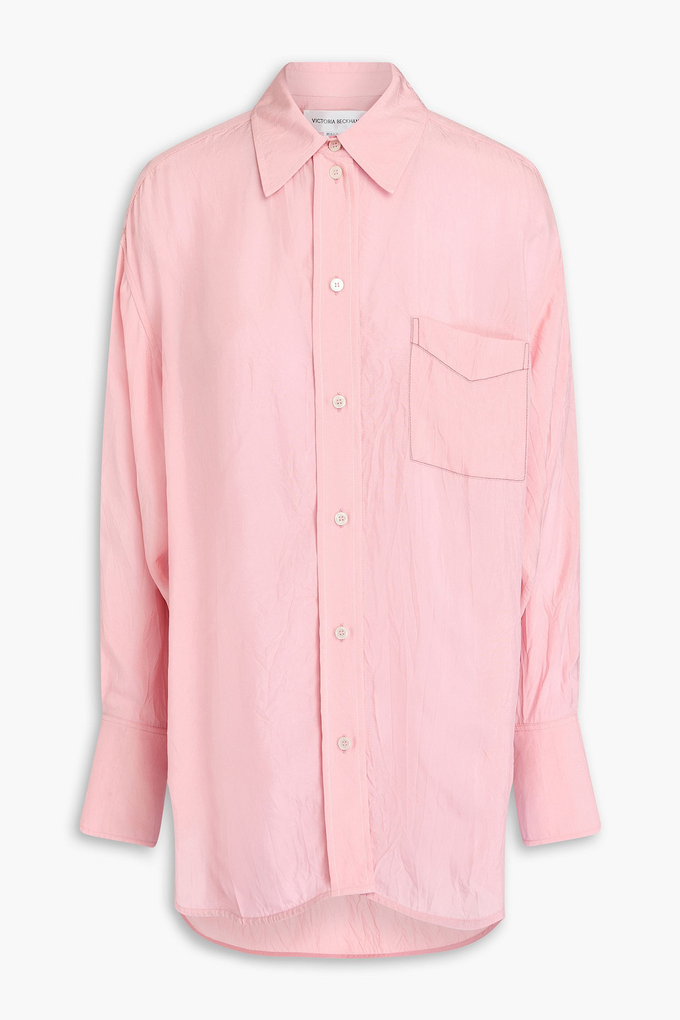 VICTORIA BECKHAM CRINKLED TWILL SHIRT