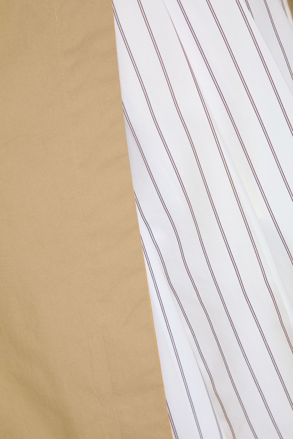 3.1 PHILLIP LIM Gestreifter Midi-Wickelrock aus Canvas und Popeline aus einer Baumwollmischung