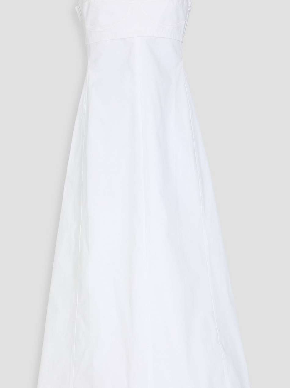 cotton-blend poplin maxi dress