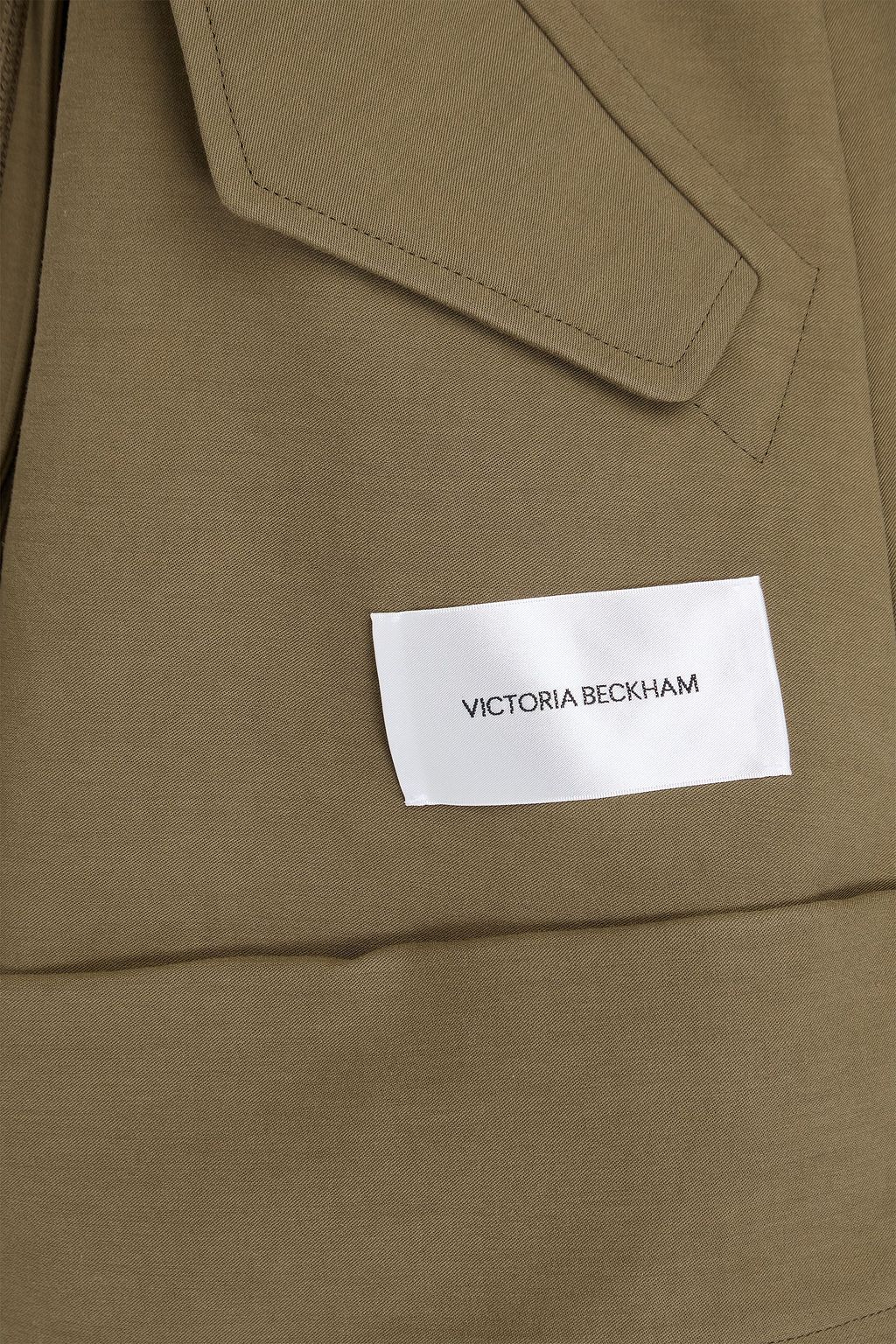 VICTORIA BECKHAM Cotton-twill hooded parka