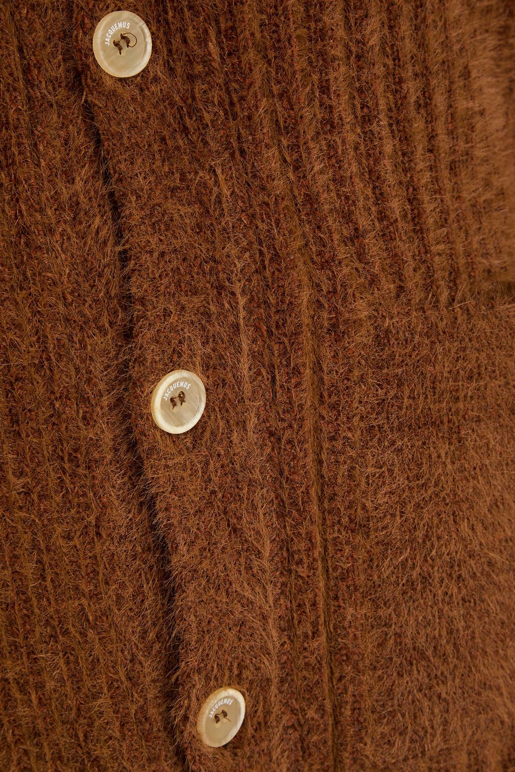 JACQUEMUS Brushed ribbed-knit cardigan