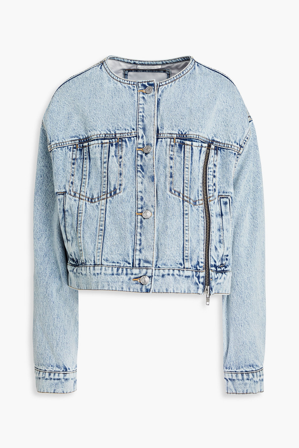 3.1 Phillip Lim Cropped Denim Jacket In Light Denim