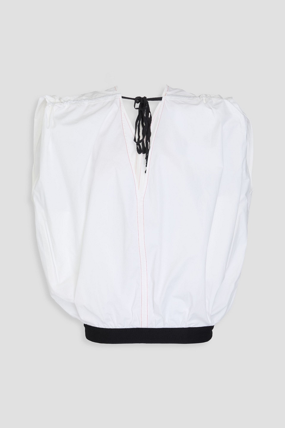 VICTORIA BECKHAM COTTON-BLEND POPLIN TOP