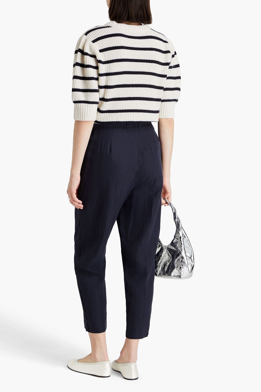 3.1 PHILLIP LIM بنطال بقصة تضيق تدريجياً من مزيج التنسل™