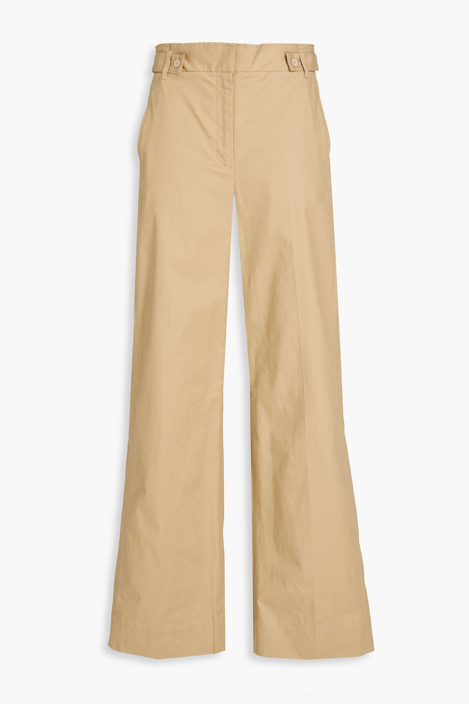 3.1 Phillip Lim Cotton-blend Wide-leg Pants In Sand
