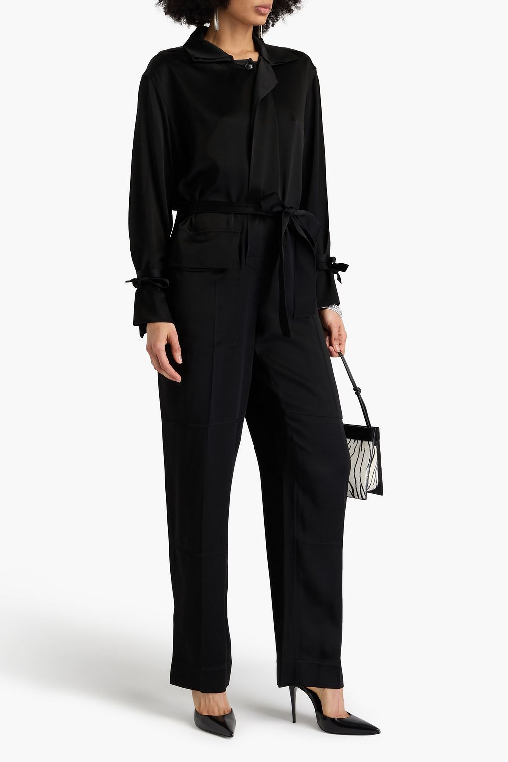 VICTORIA BECKHAM Satin-crepe jumpsuit