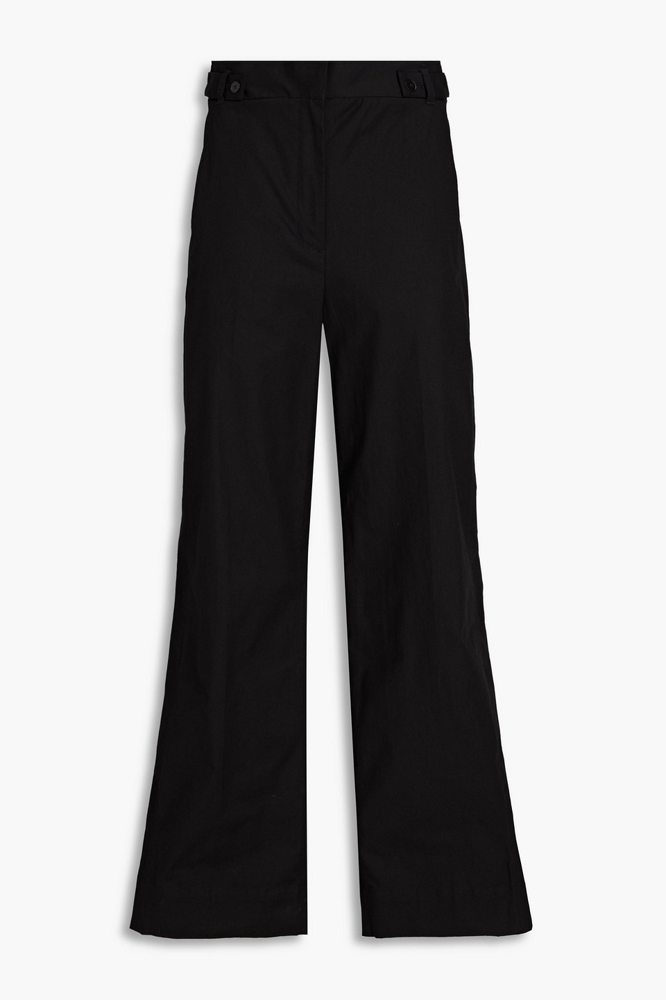 3.1 Phillip Lim Cotton-blend Wide-leg Pants In Black