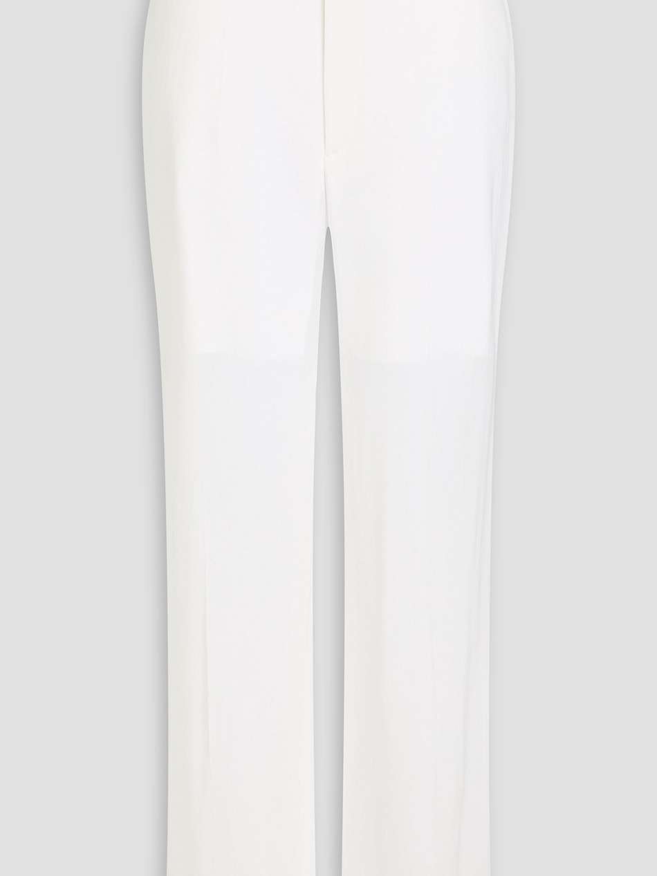 crepe straight-leg pants