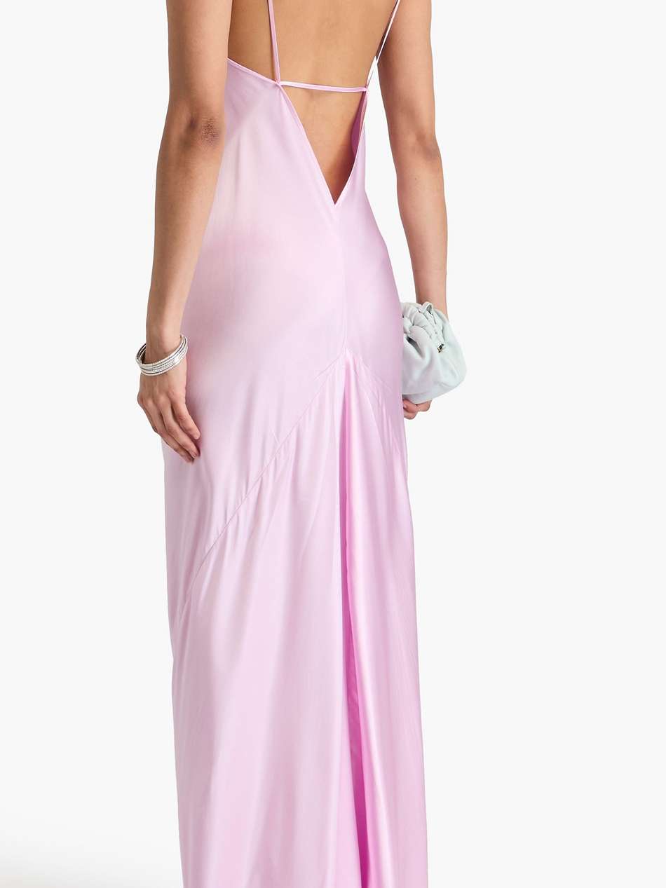 satin maxi slip dress