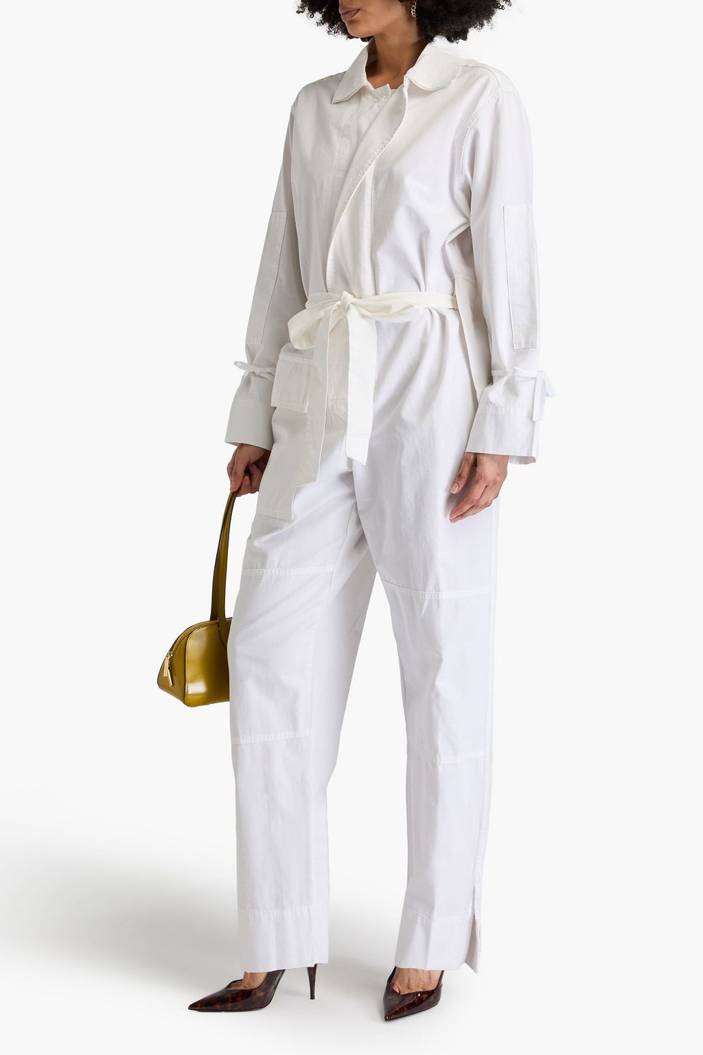 VICTORIA BECKHAM Cotton-poplin jumpsuit