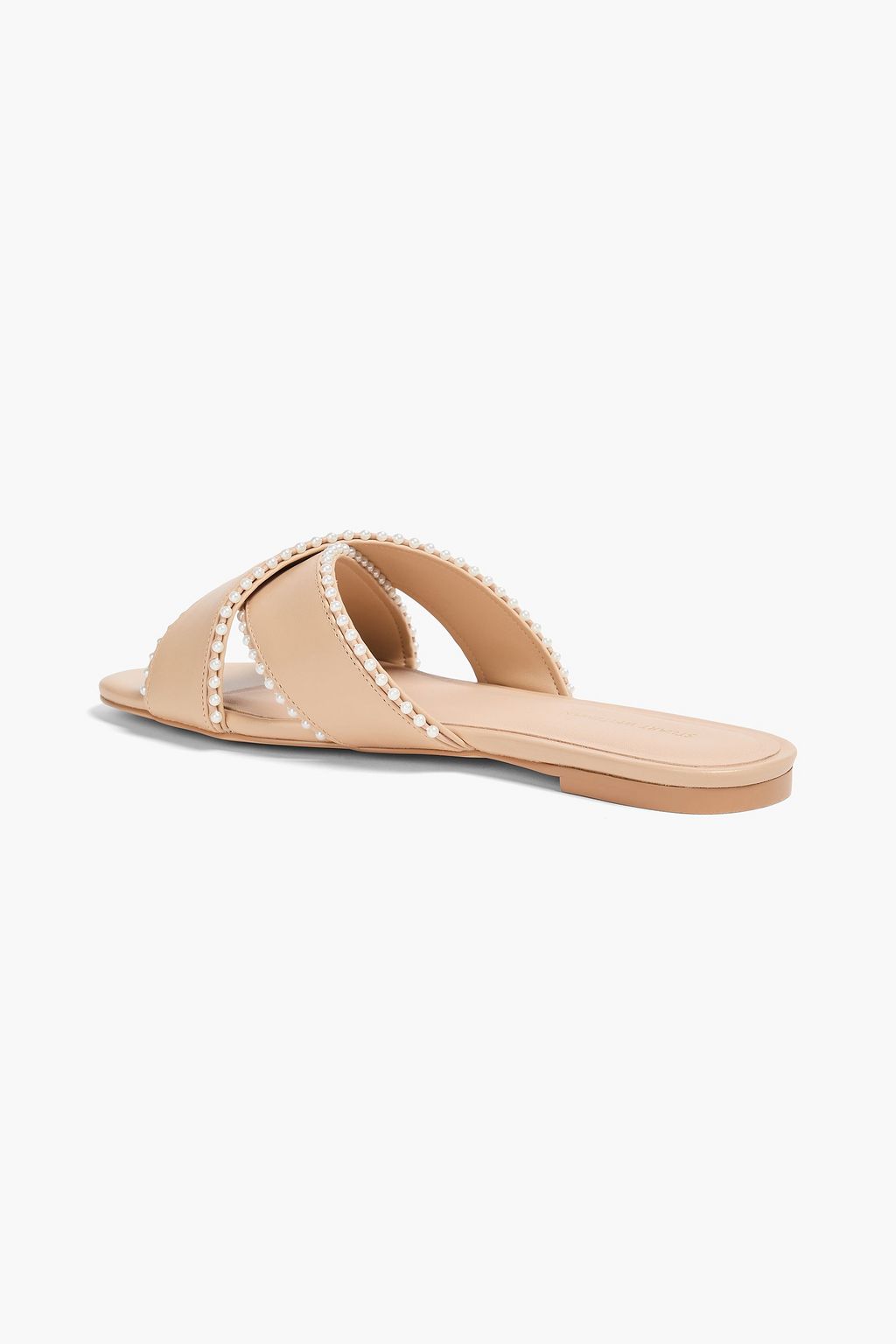 STUART WEITZMAN Roza レザー サンダル フェイクパール付き