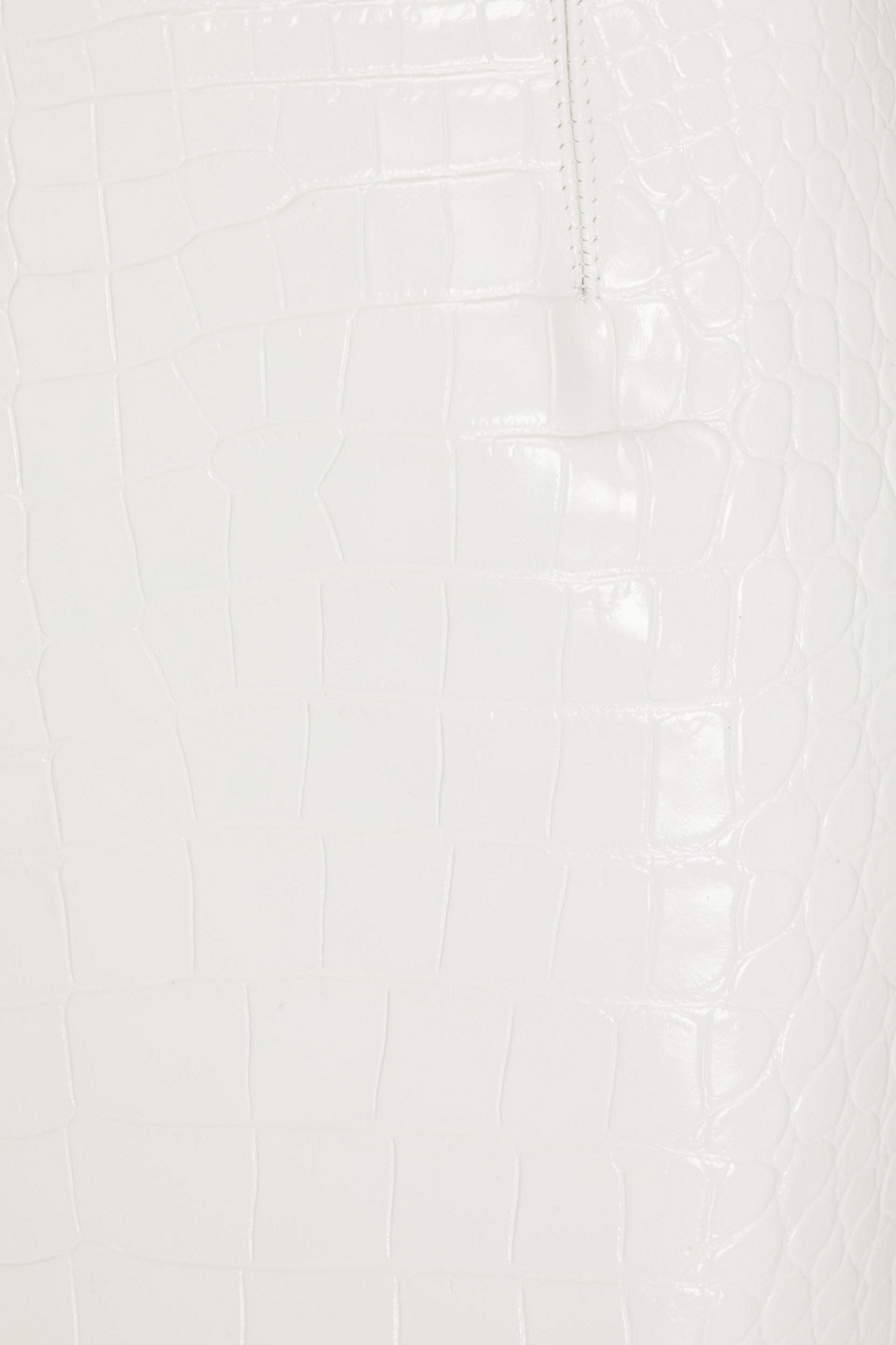16ARLINGTON GLOSSED CROC-EFFECT LEATHER SKIRT
