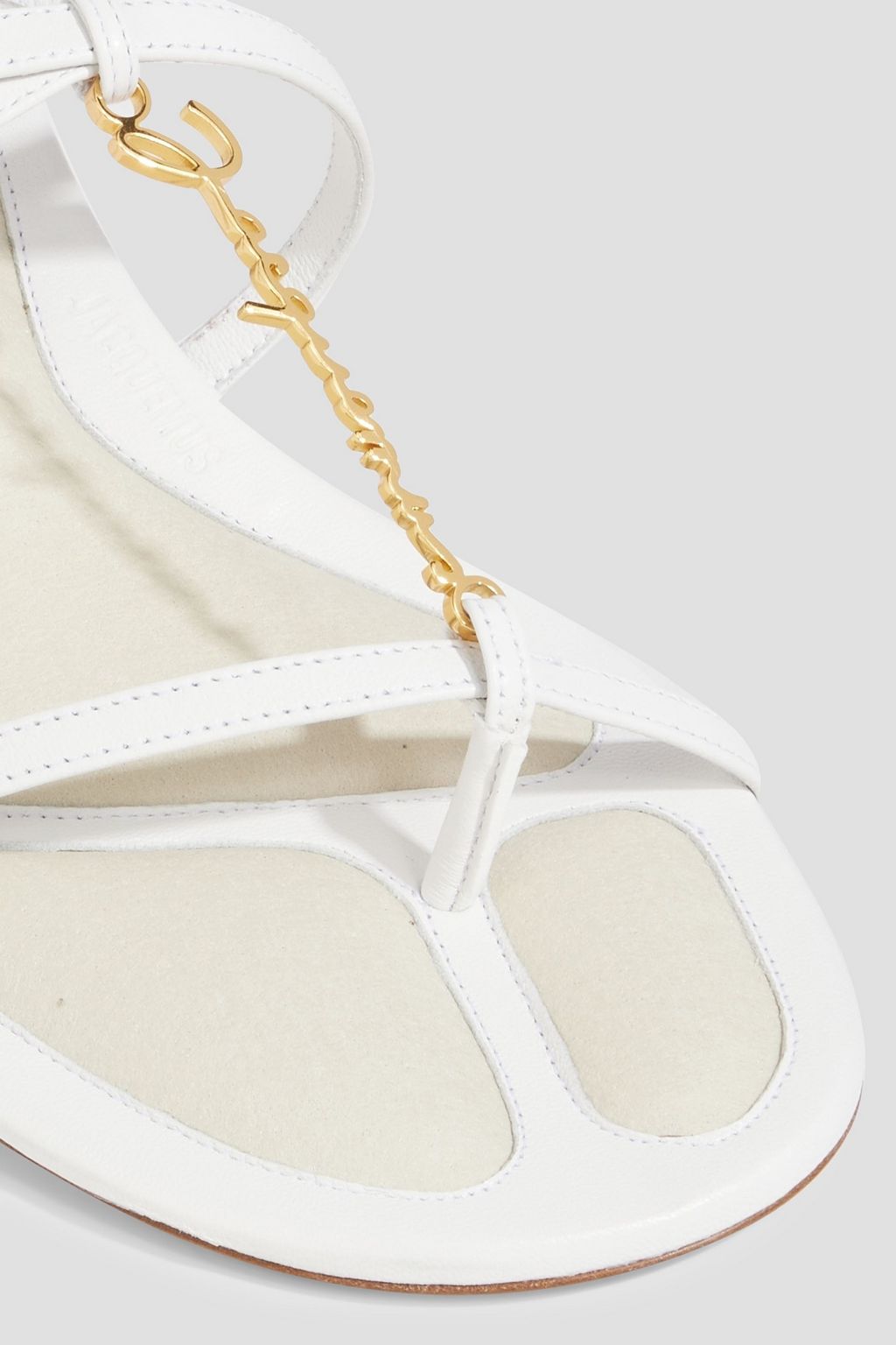 JACQUEMUS Pralu Basses 45 embellished leather mules
