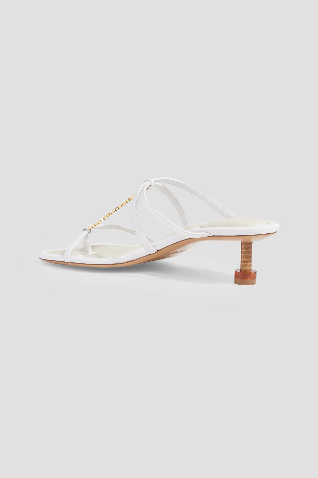 JACQUEMUS Pralu Basses 45 embellished leather mules