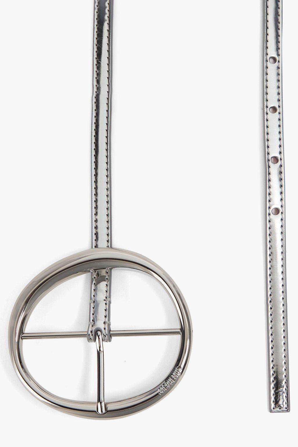 JACQUEMUS Ronde Gürtel in Metallic-Optik