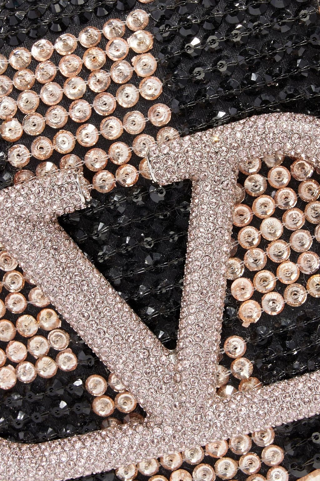 VALENTINO GARAVANI Locò small crystal-embellished leather shoulder bag