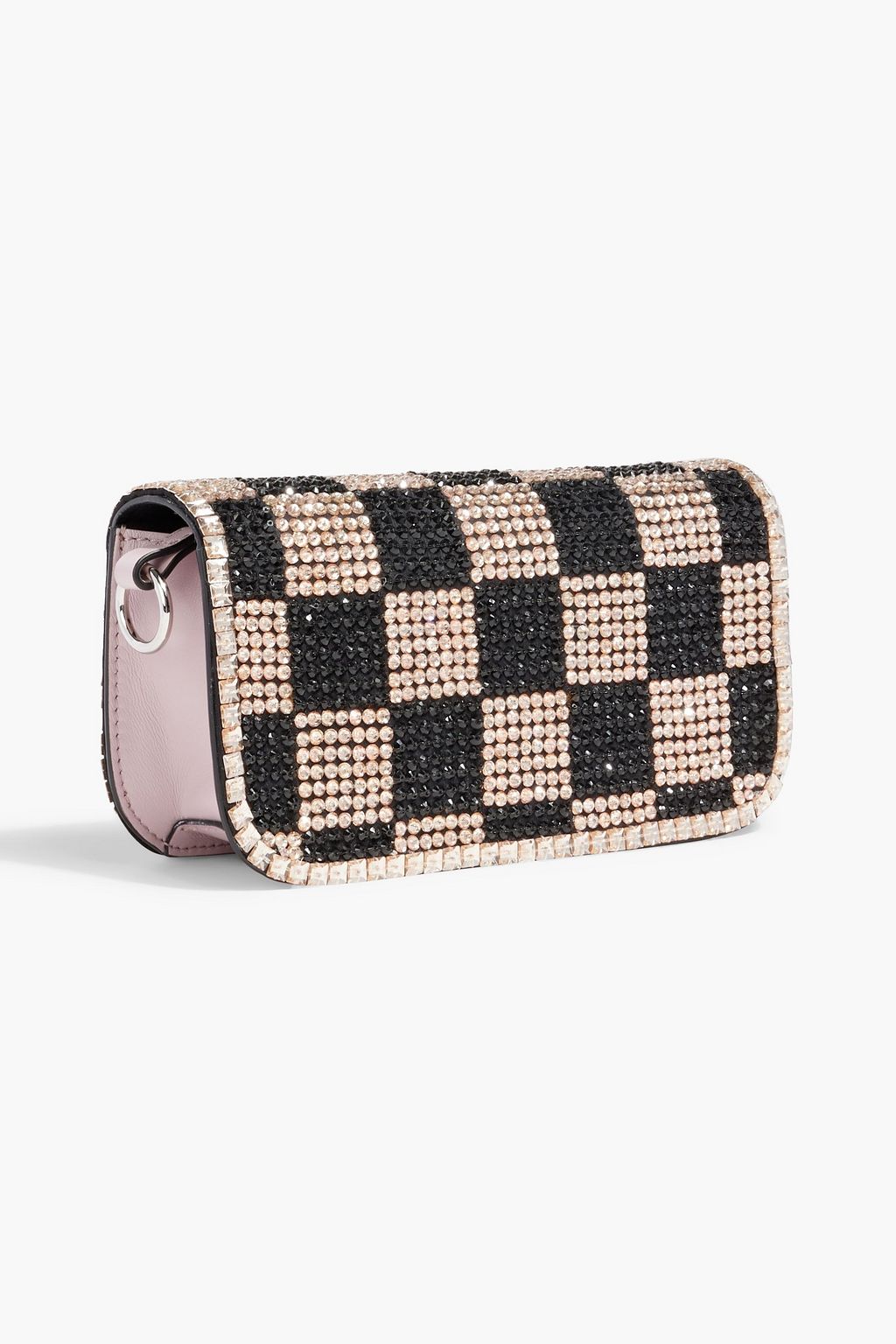 VALENTINO GARAVANI Locò small crystal-embellished leather shoulder bag