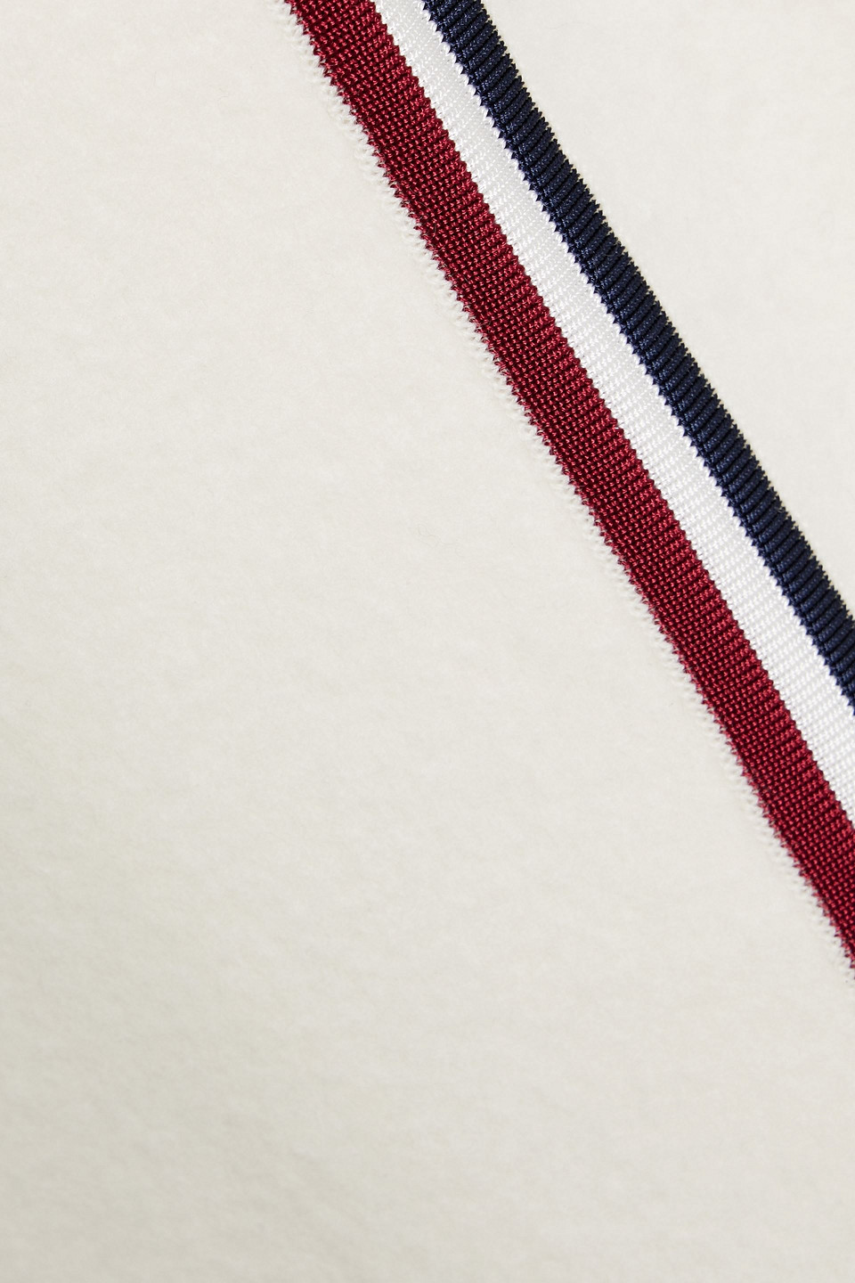 Thom Browne Striped Wool-blend Skirt In Off-white