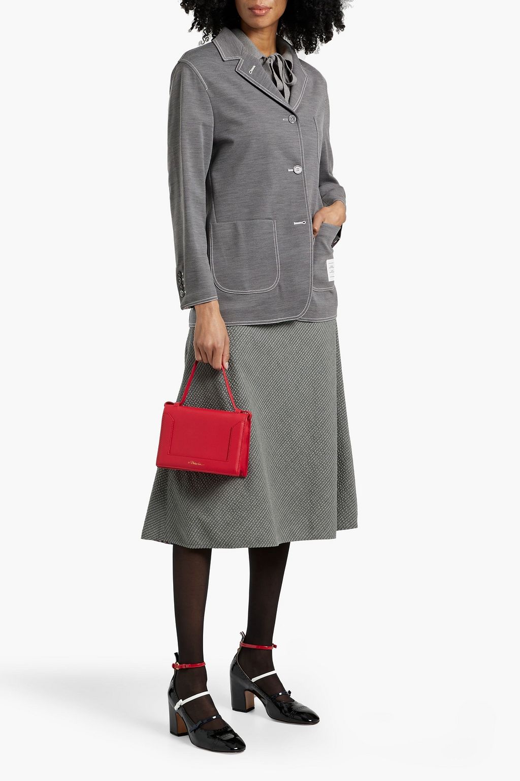 THOM BROWNE Wool-blend blazer