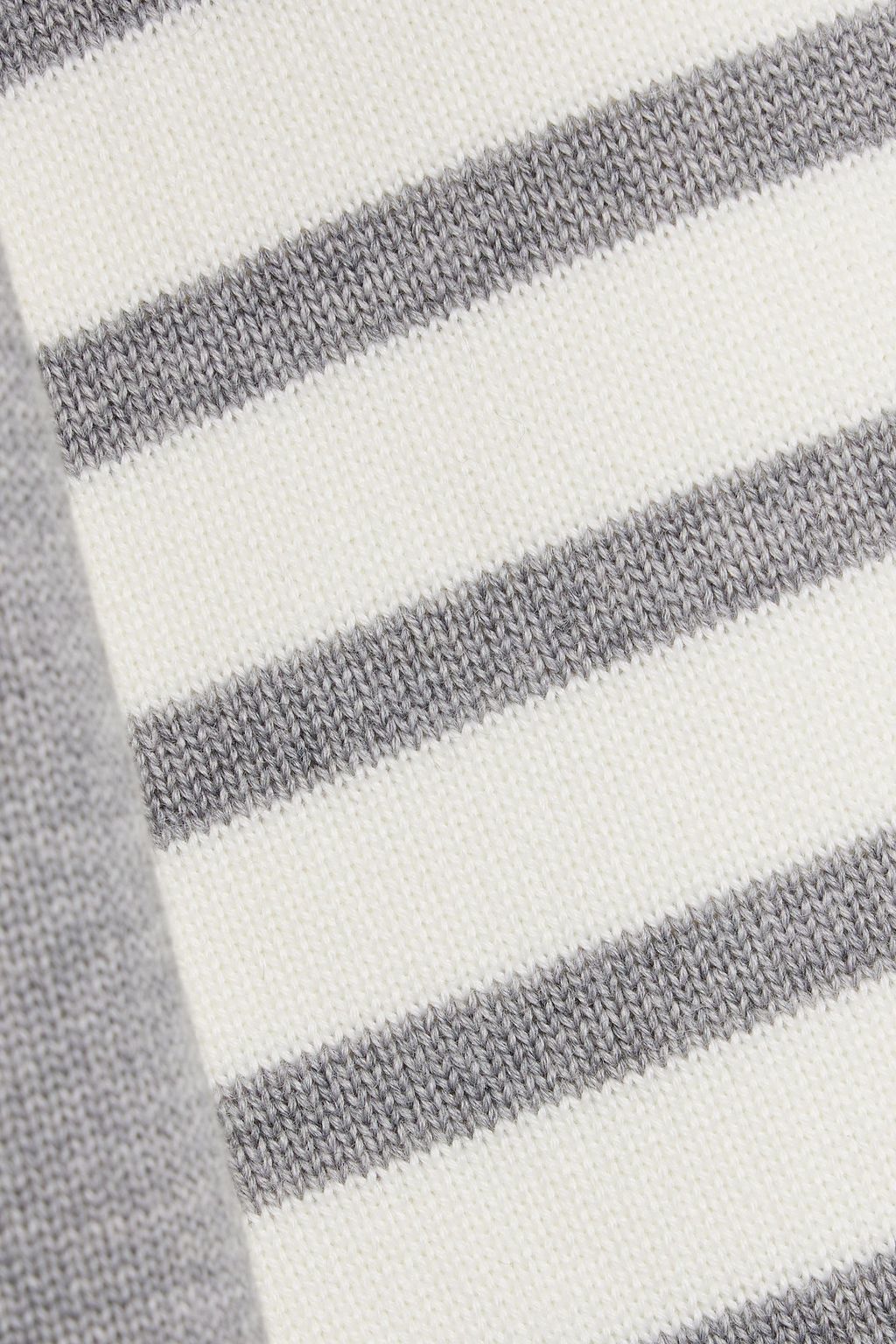 THOM BROWNE Striped wool-blend cardigan