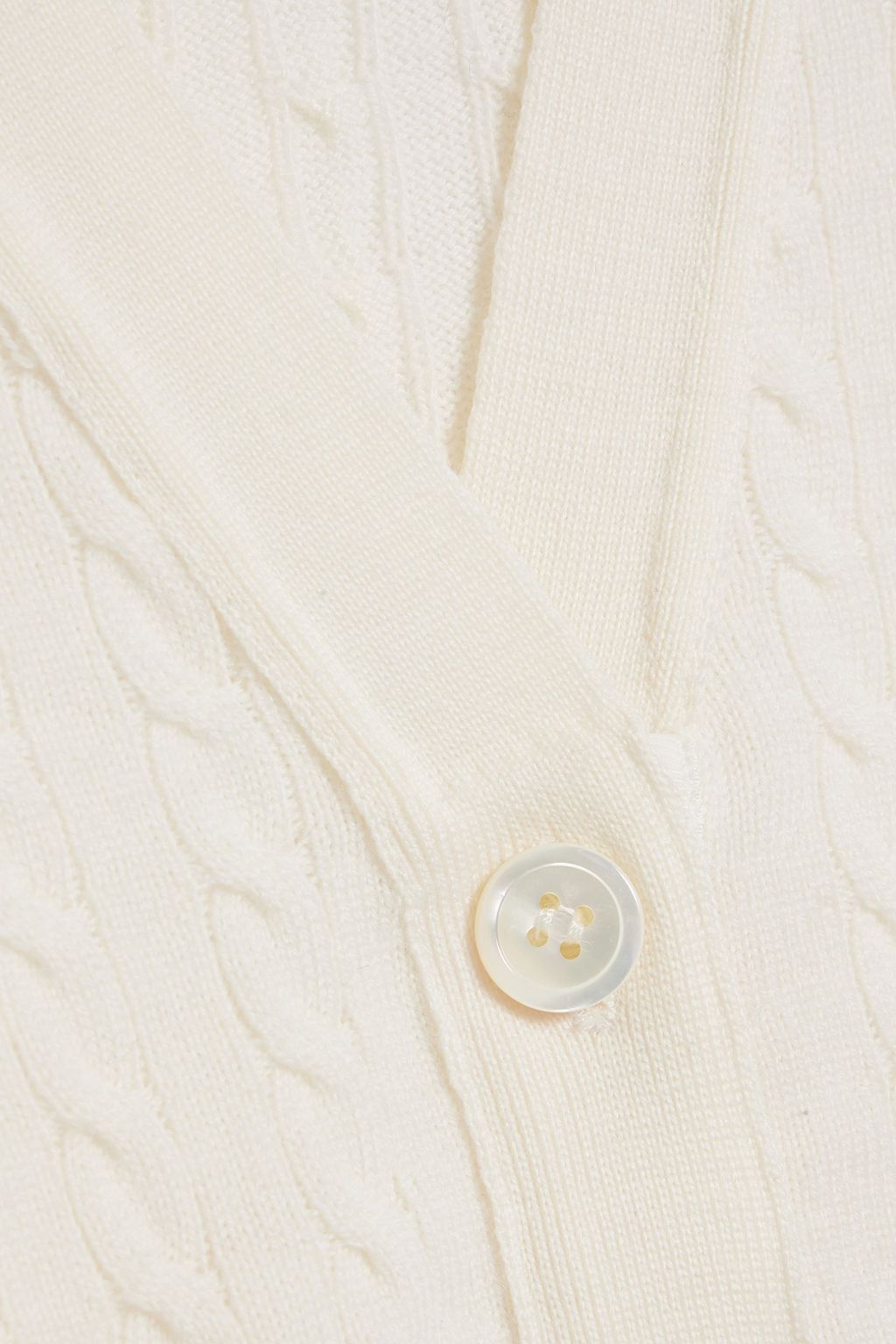 THOM BROWNE Cable-knit wool cardigan