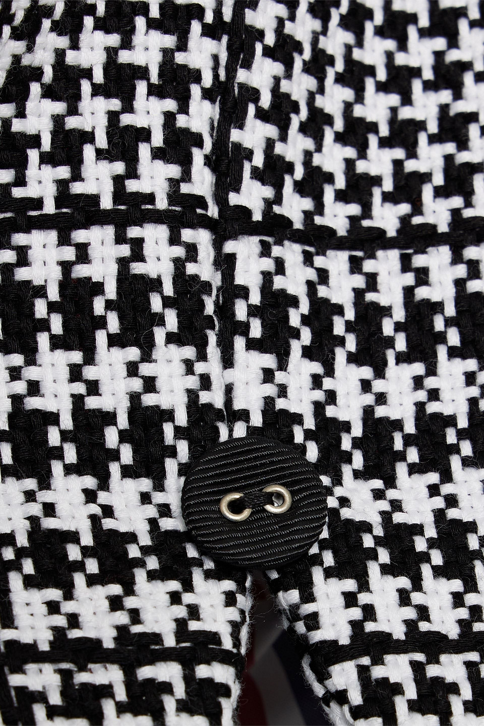 Thom Browne Checked Cotton-tweed Shorts In Black
