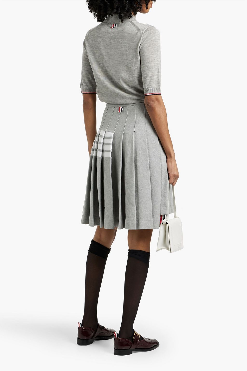 THOM BROWNE Cashmere polo shirt