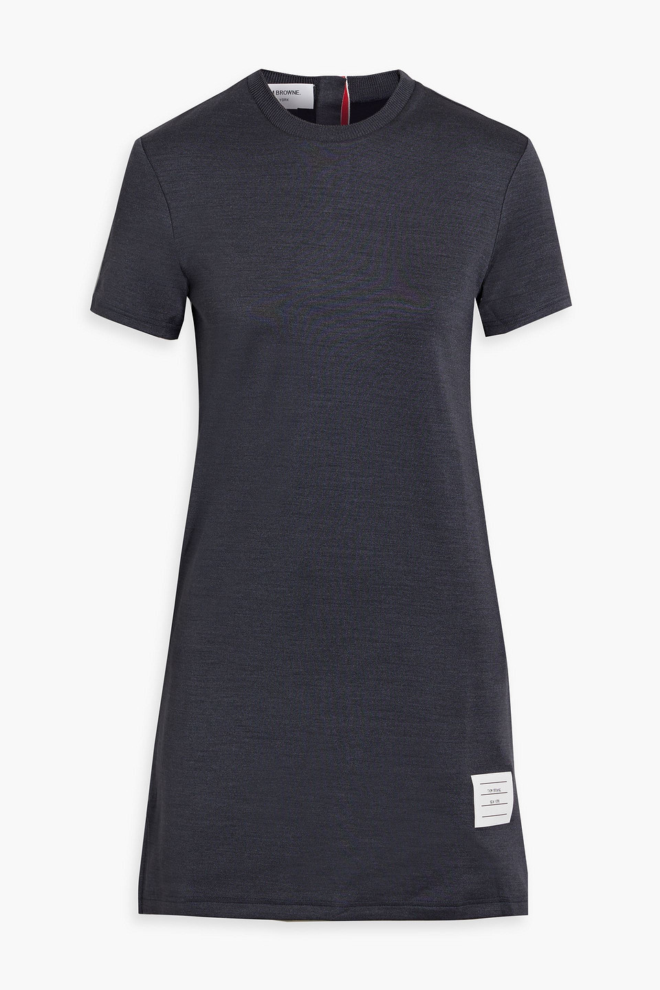 Thom Browne Jersey Mini Dress In Navy