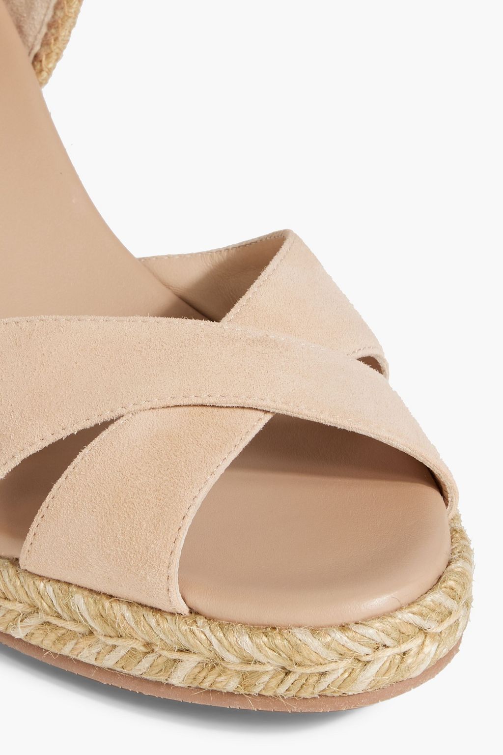 STUART WEITZMAN Mirela suede espadrille wedge sandals