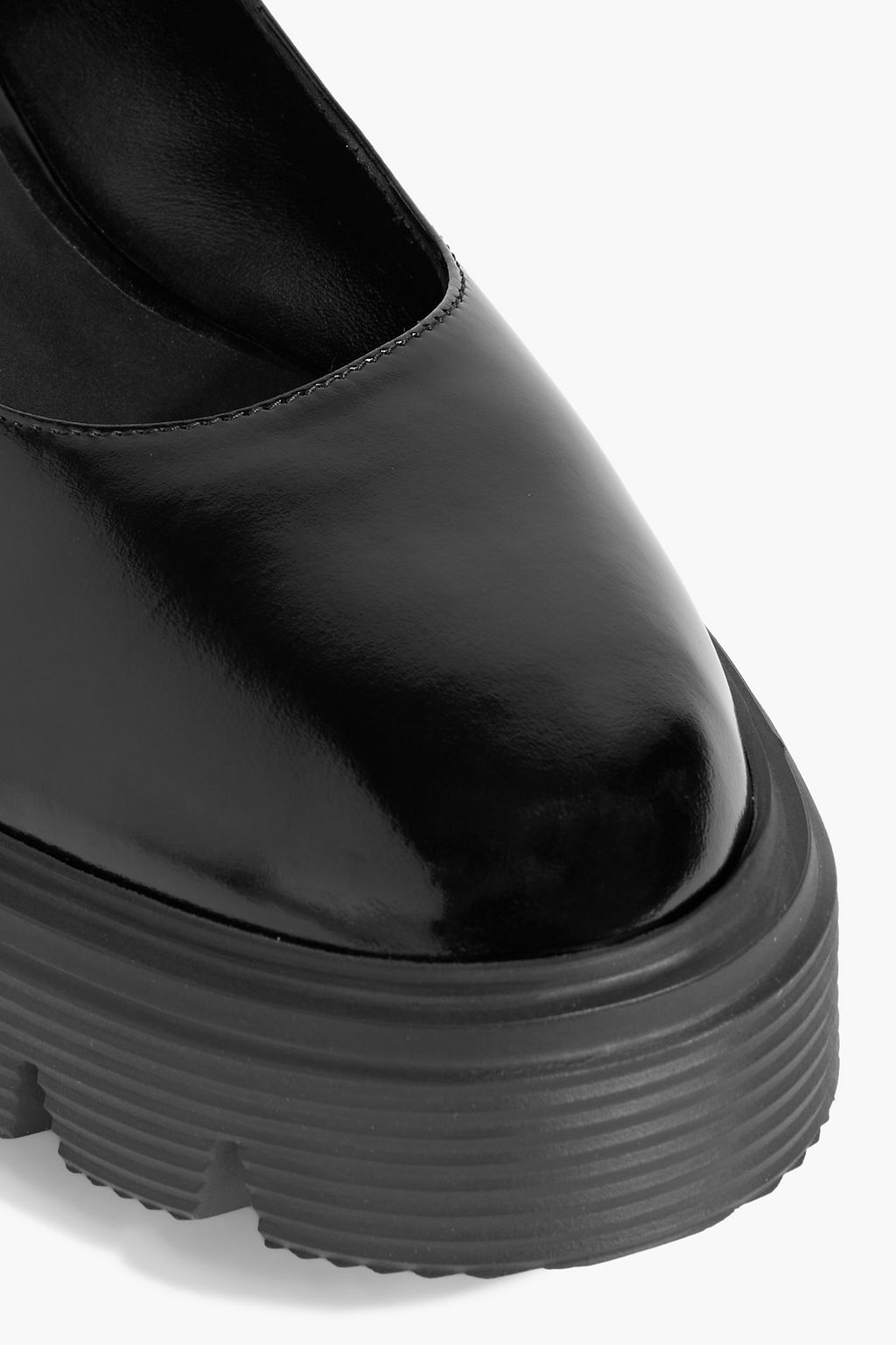 STUART WEITZMAN Nolita patent-leather platform loafers