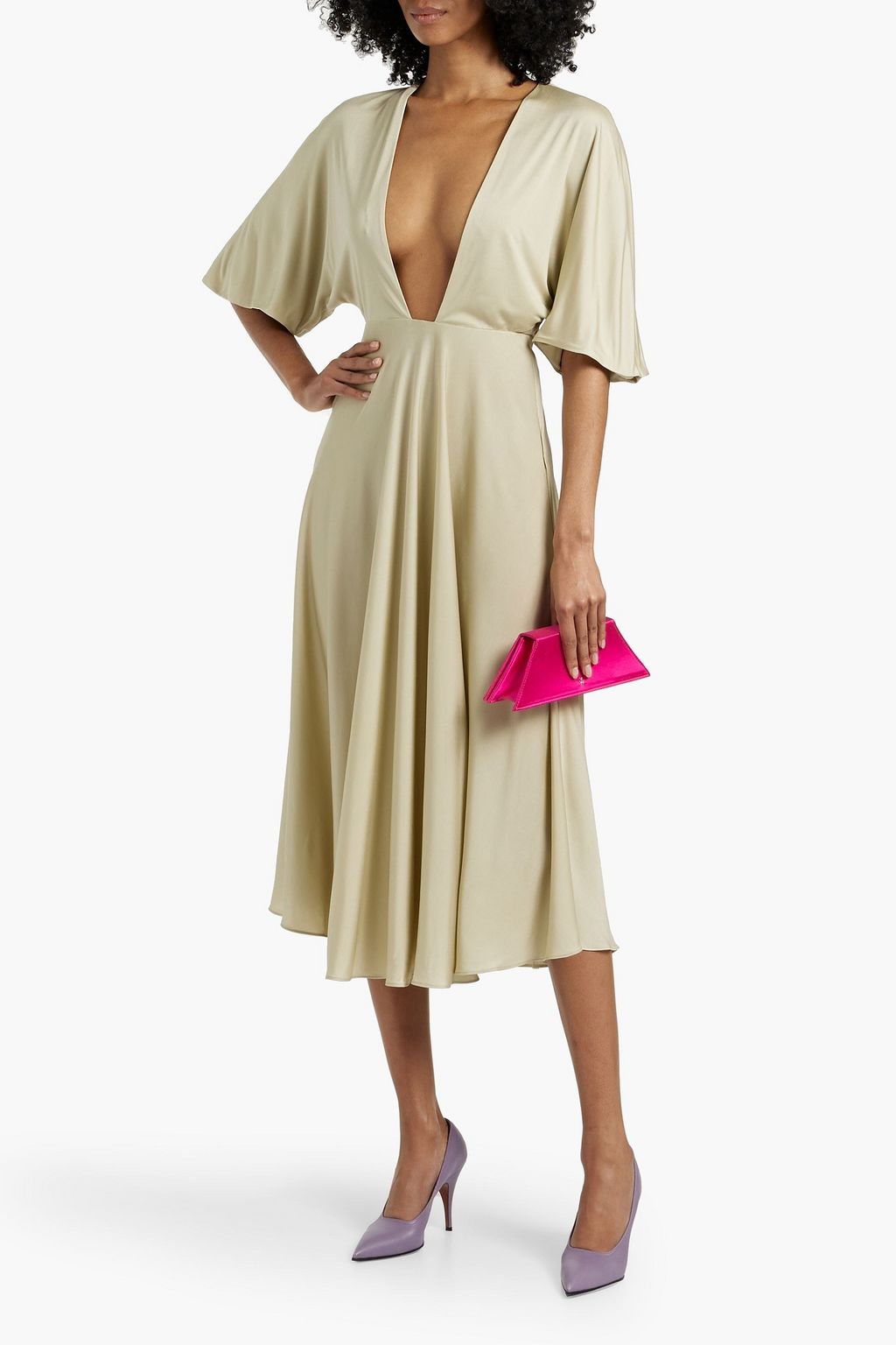 VALENTINO GARAVANI Silk-jersey midi dress