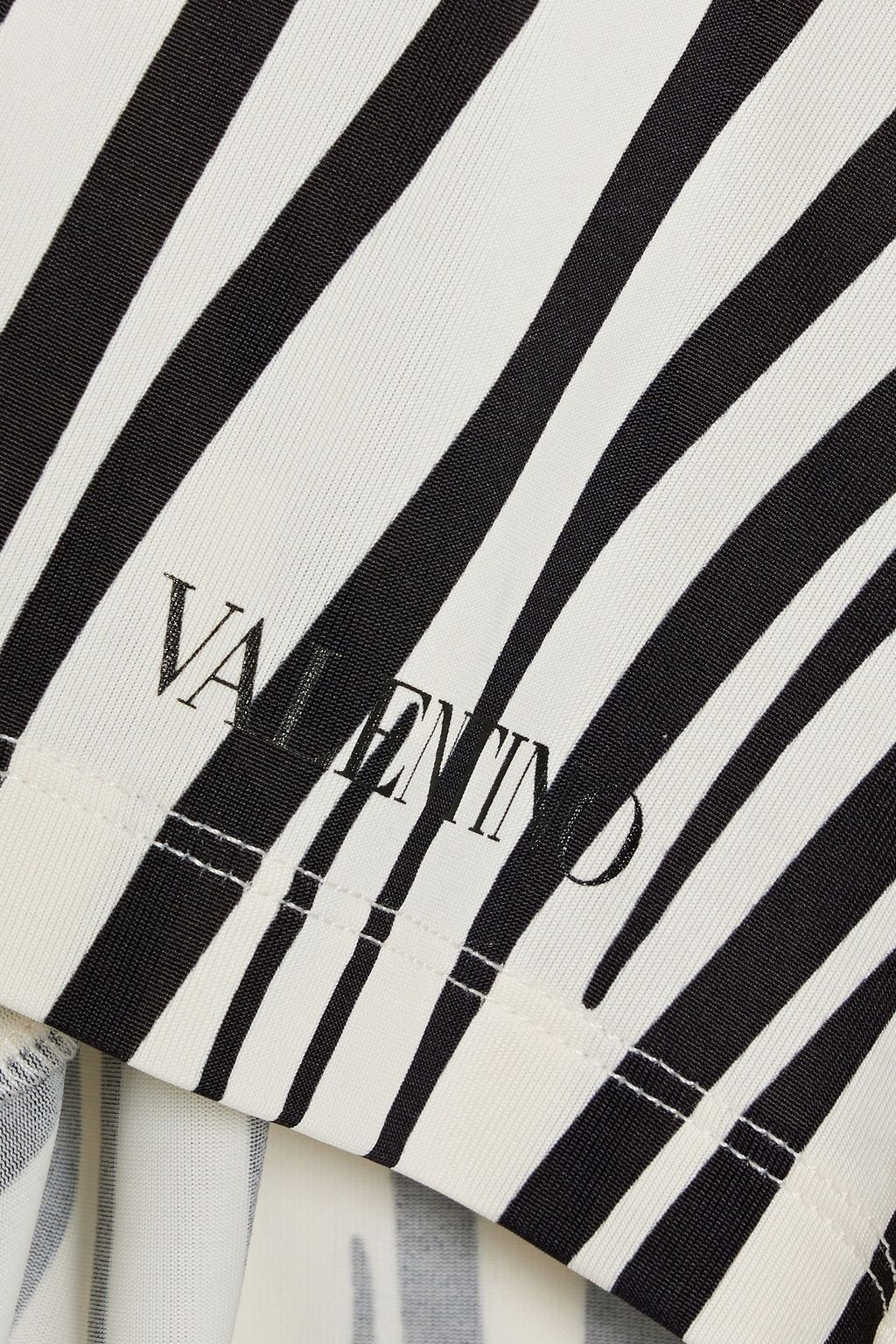 VALENTINO GARAVANI Zebra-print stretch-jersey top
