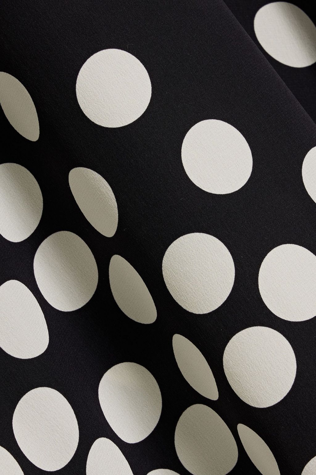 VALENTINO GARAVANI Layered polka-dot silk crepe de chine dress