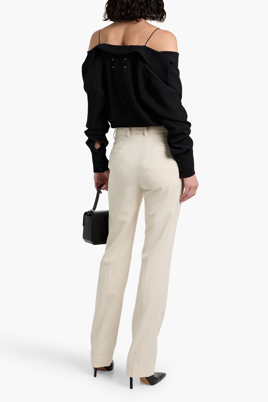 NILI LOTAN Wool-twill straight-leg pants