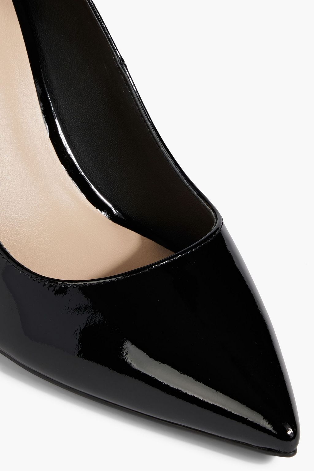 STUART WEITZMAN حذاء بكعب عالٍ "لاي 95" من الجلد اللامع