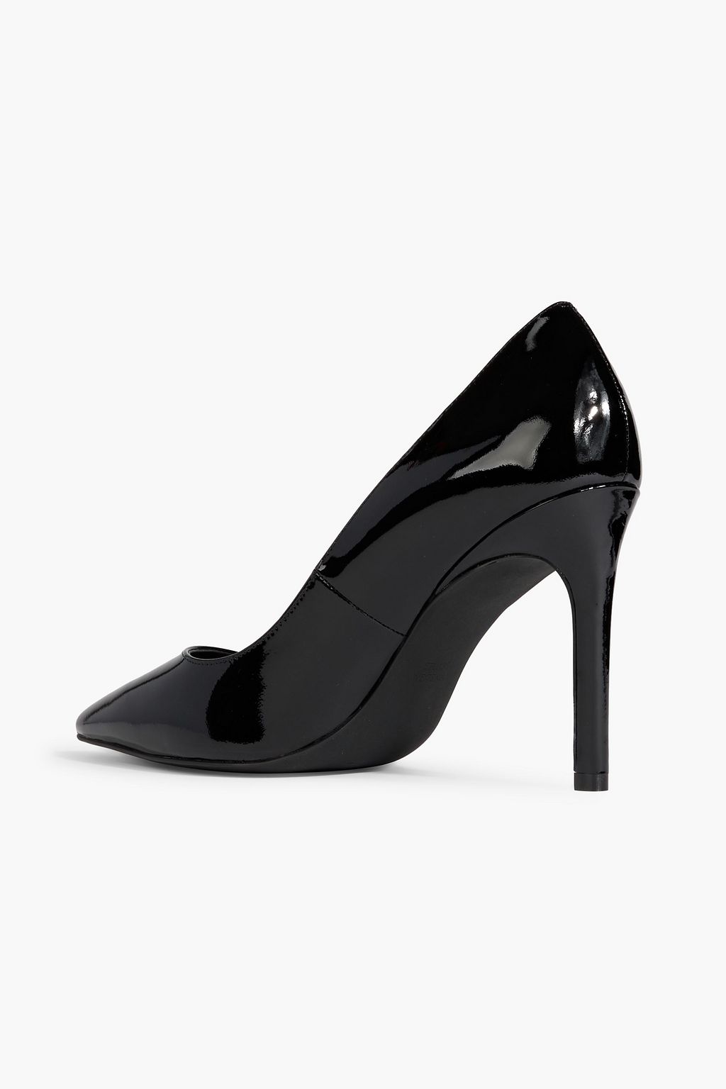 STUART WEITZMAN حذاء بكعب عالٍ "لاي 95" من الجلد اللامع