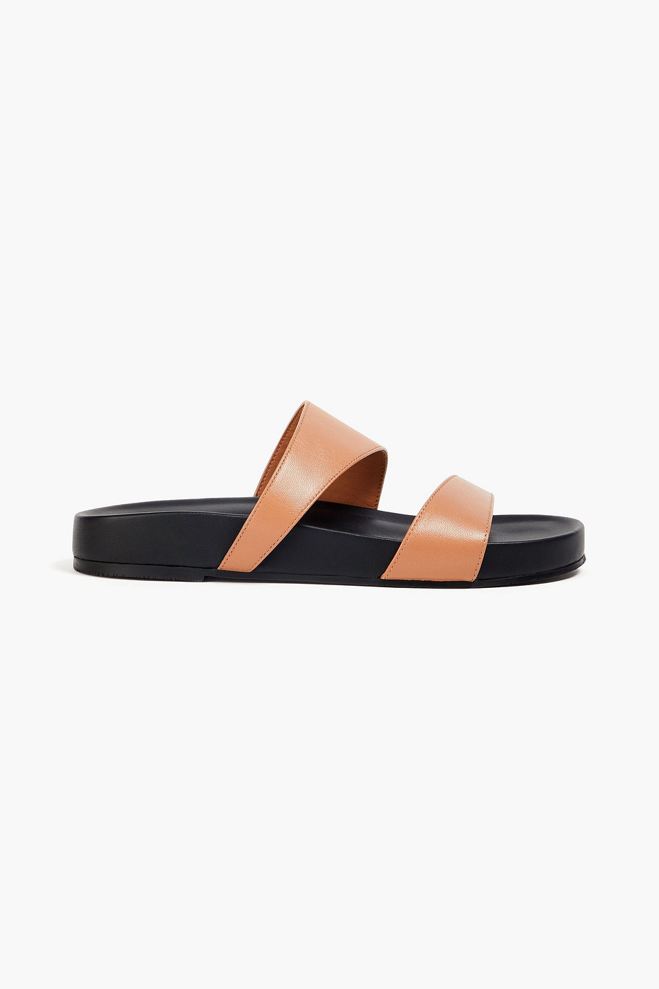 Stuart Weitzman Miami Sport Slide In Tan & Black
