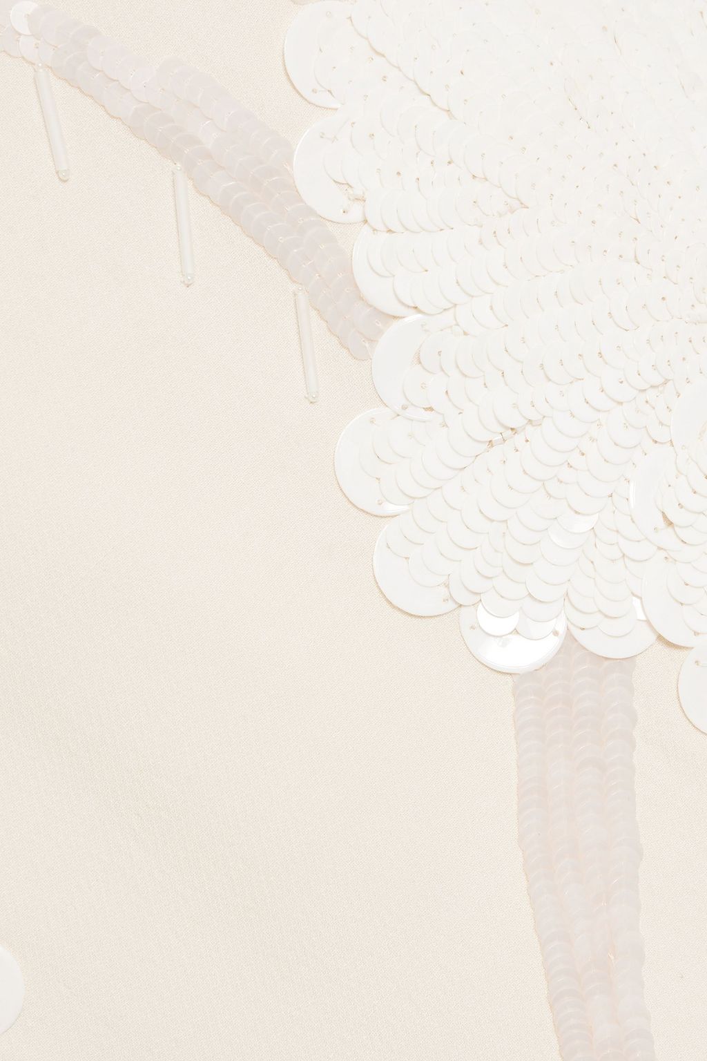 VALENTINO GARAVANI Embellished wool and silk-blend crepe maxi skirt