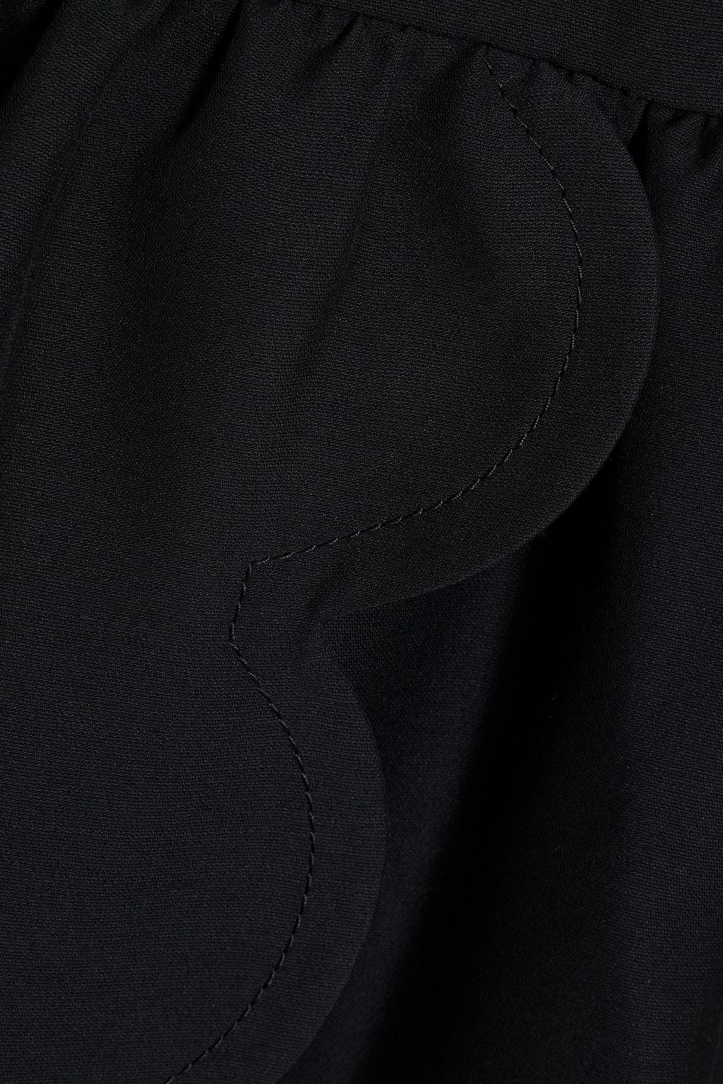 VALENTINO GARAVANI Wrap-effect silk and wool blend crepe mini dress