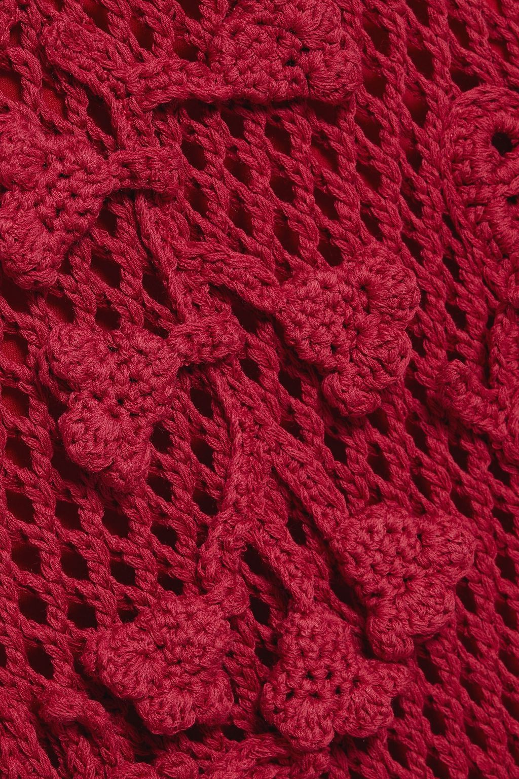 VALENTINO GARAVANI Crocheted cotton midi skirt