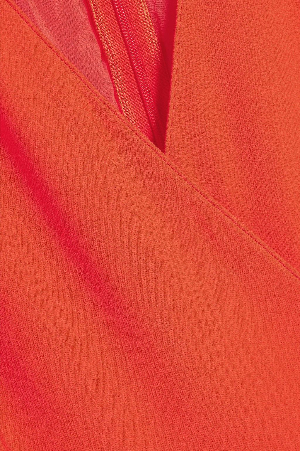 VALENTINO GARAVANI Pussy-bow silk crepe de chine midi dress