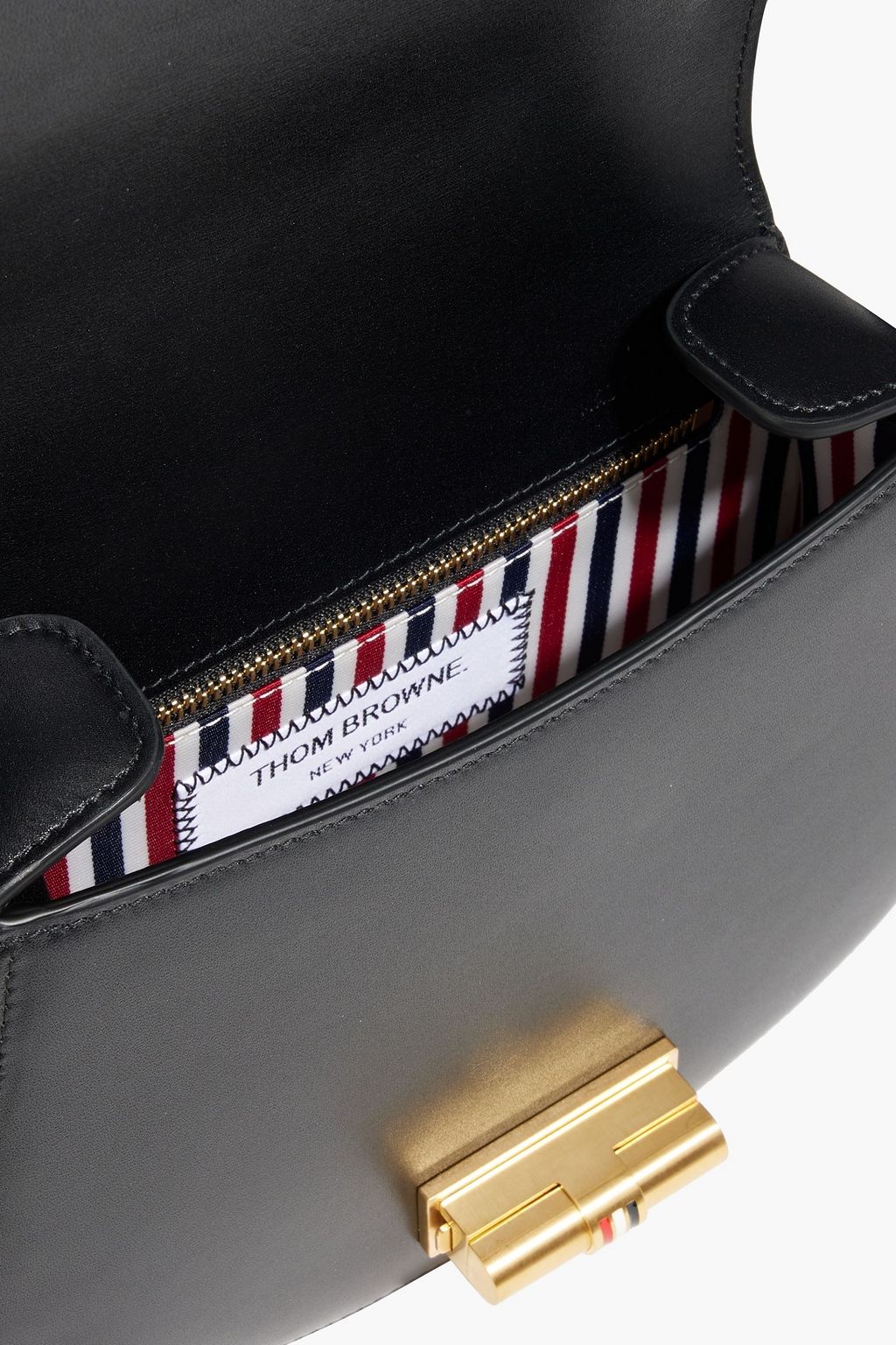 THOM BROWNE Leather shoulder bag