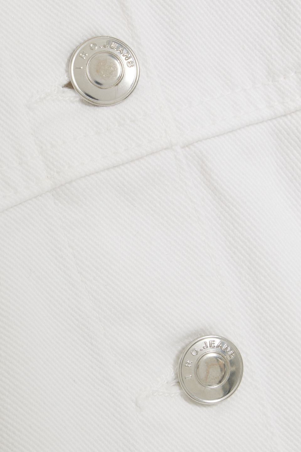 Iro Mylene Cropped Denim Jacket In White
