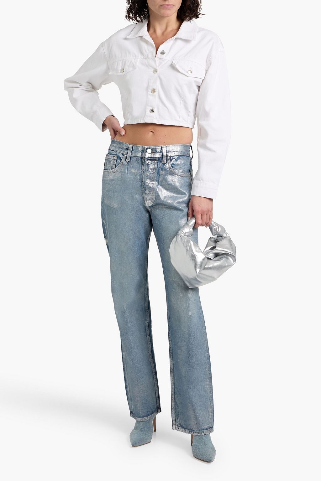IRO Mylene cropped denim jacket